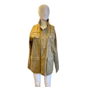 Kane & Unke Women’s Medium Beige Jacket – Viscose Blend, Lined